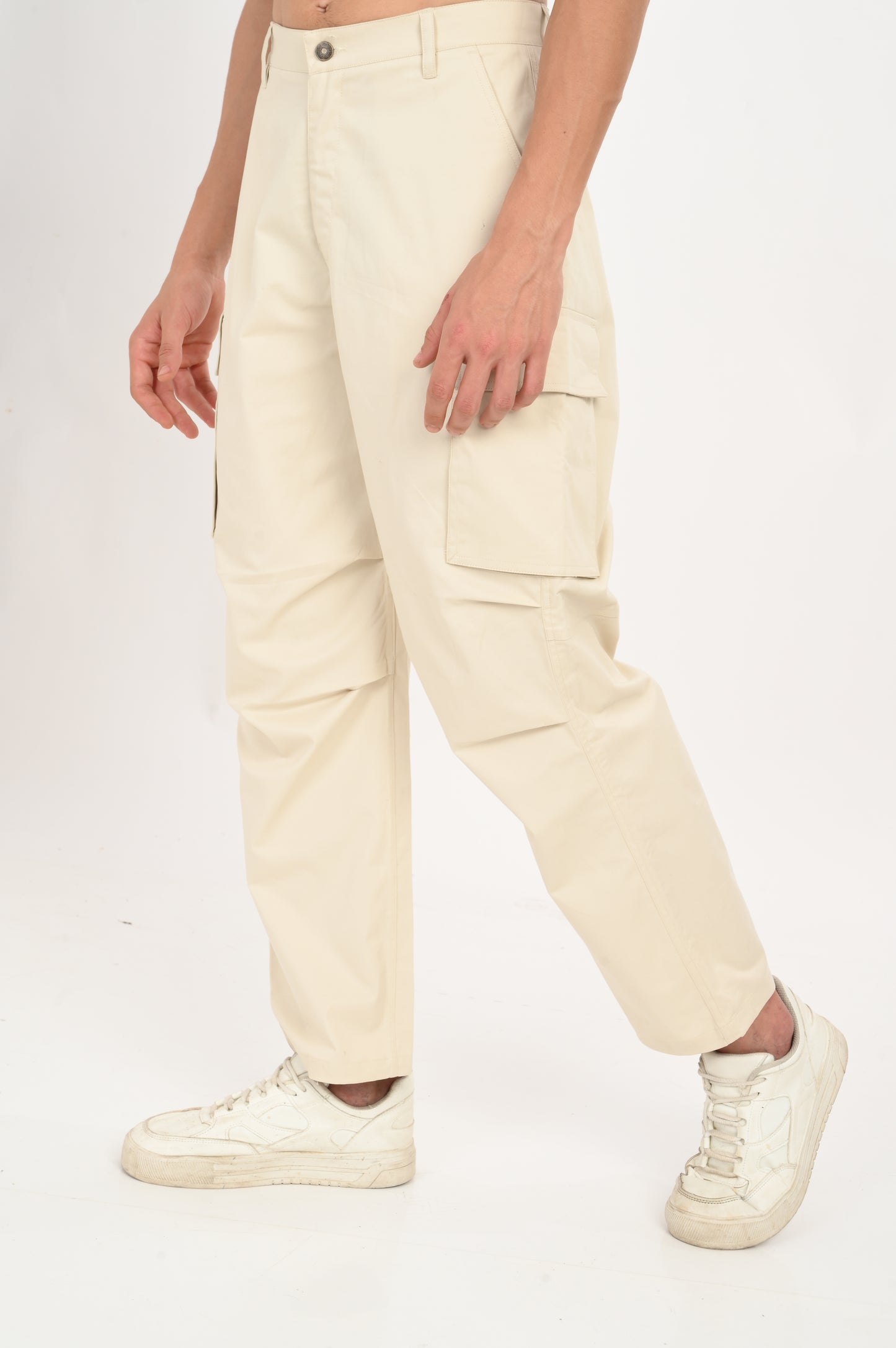DLAZY HALF WHITE CARGO PANT