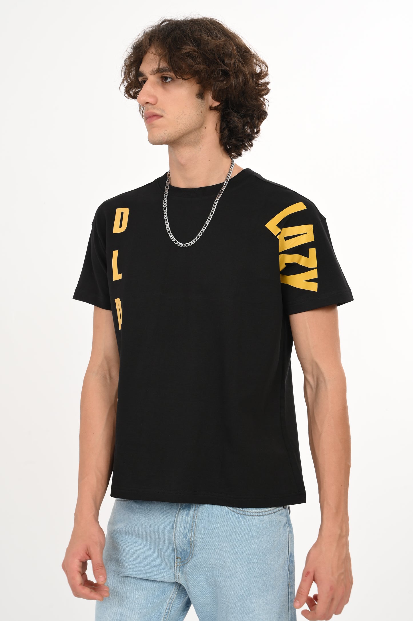 DLAZY BLACK OVERSIZED TEE