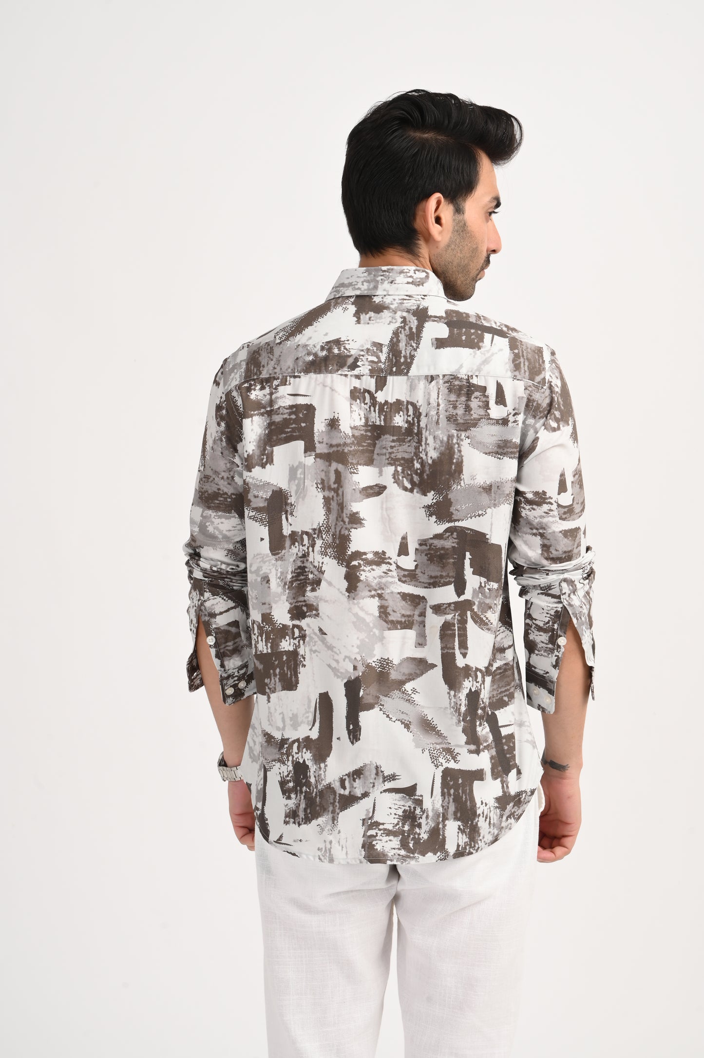 DLAZY STORMY SLATE PRINTED SHIRT