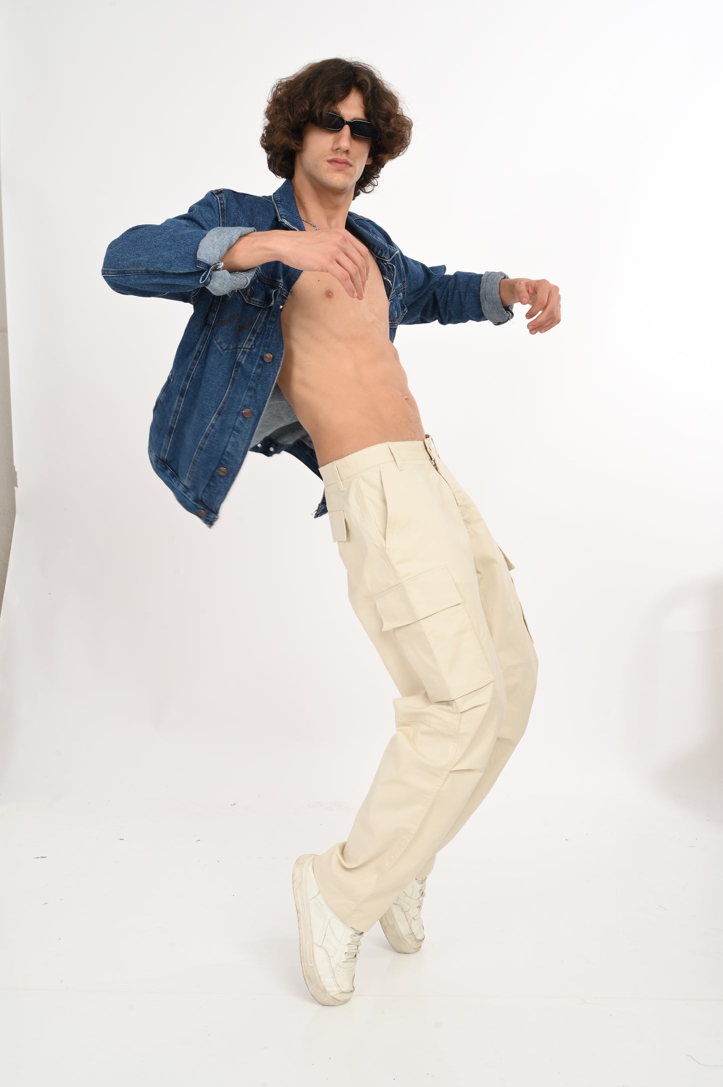 DLAZY HALF WHITE CARGO PANT