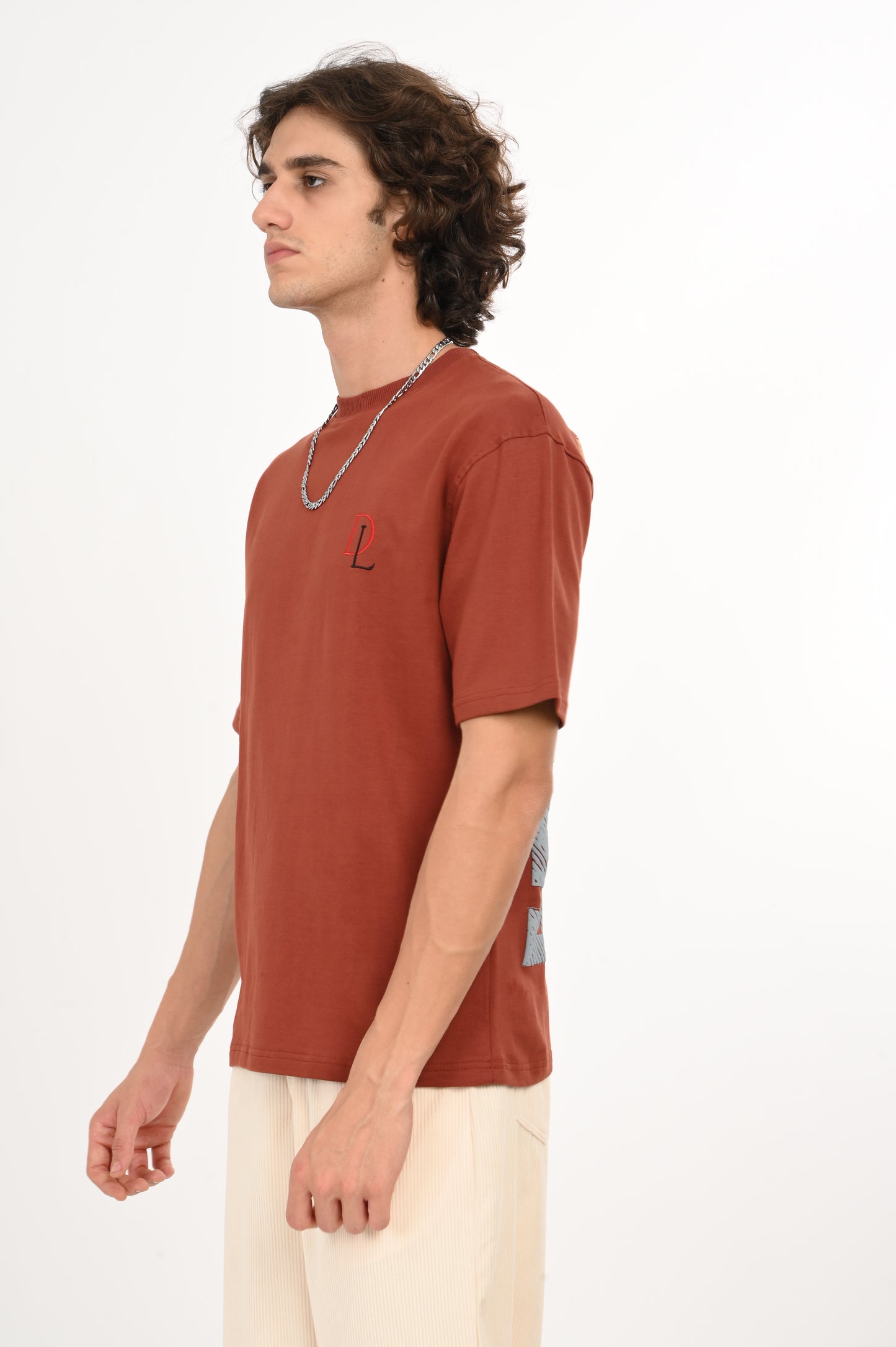 DLAZY KEEP LIFE SIMPLE DARK MERON OVERSIZED TEE