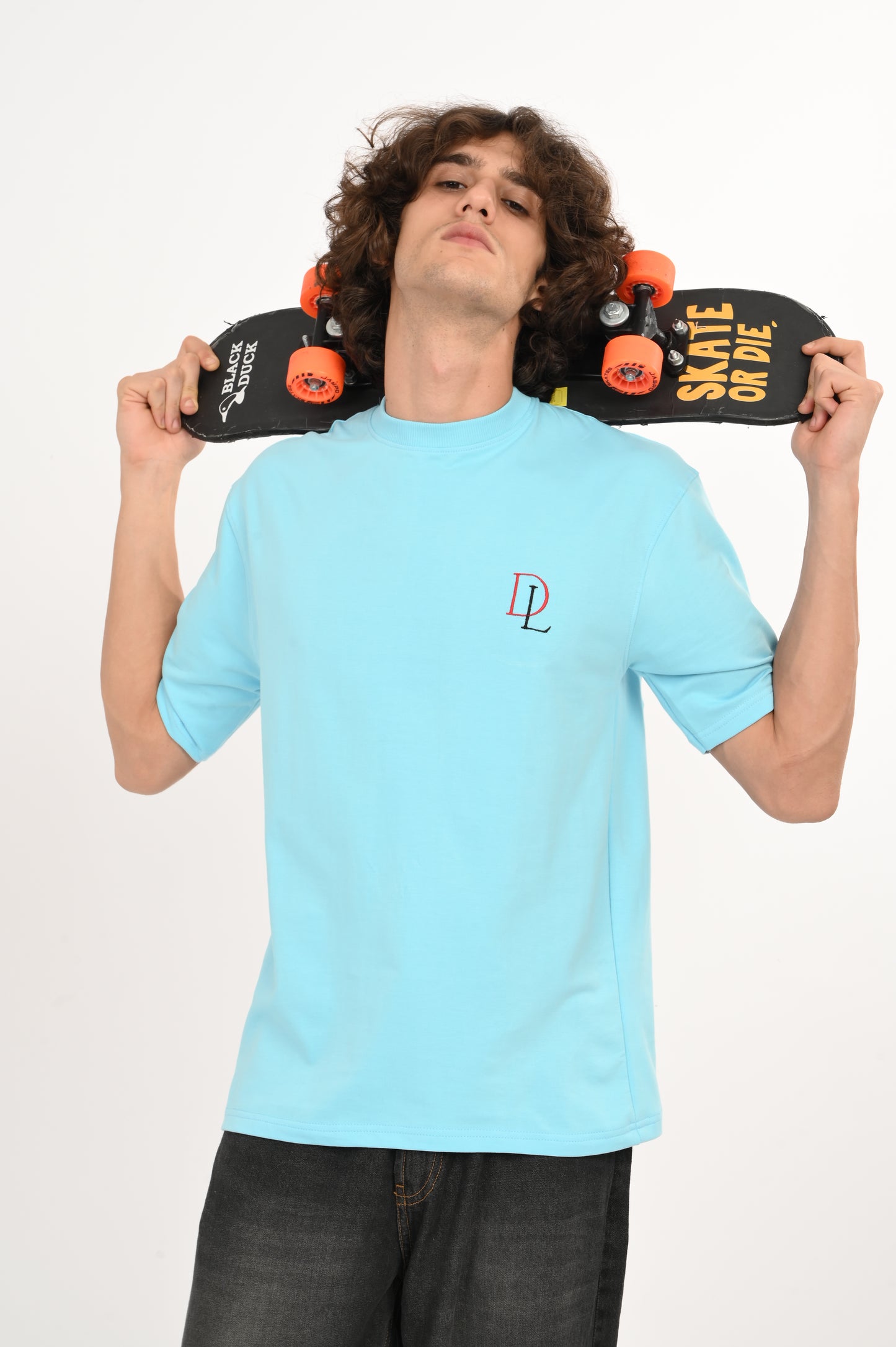 DLAZY BUTTERFLY BLUE OVERSIZED TEE