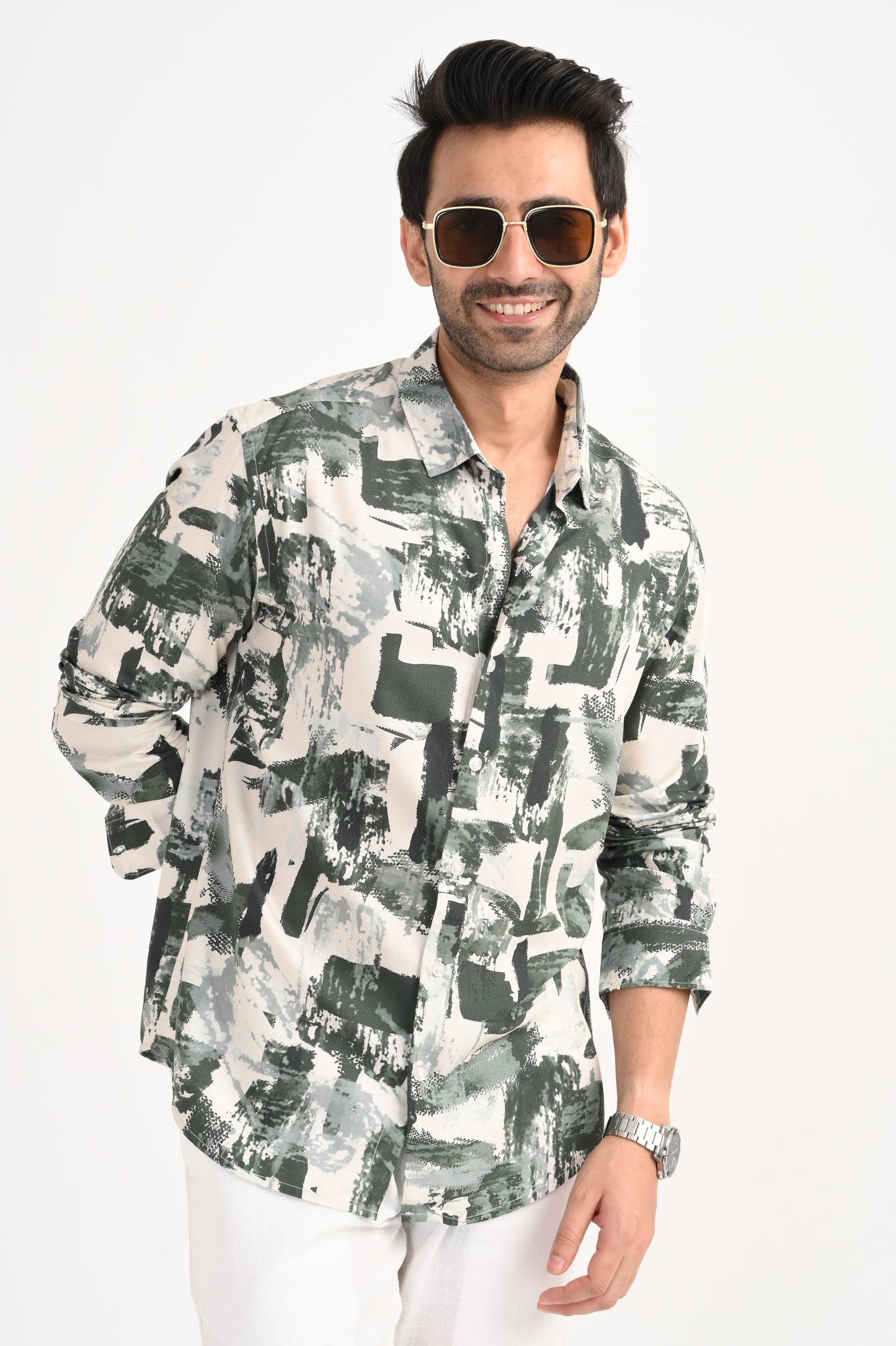 DLAZY EVERGREEN TERRAIN PRINTED SHIRT