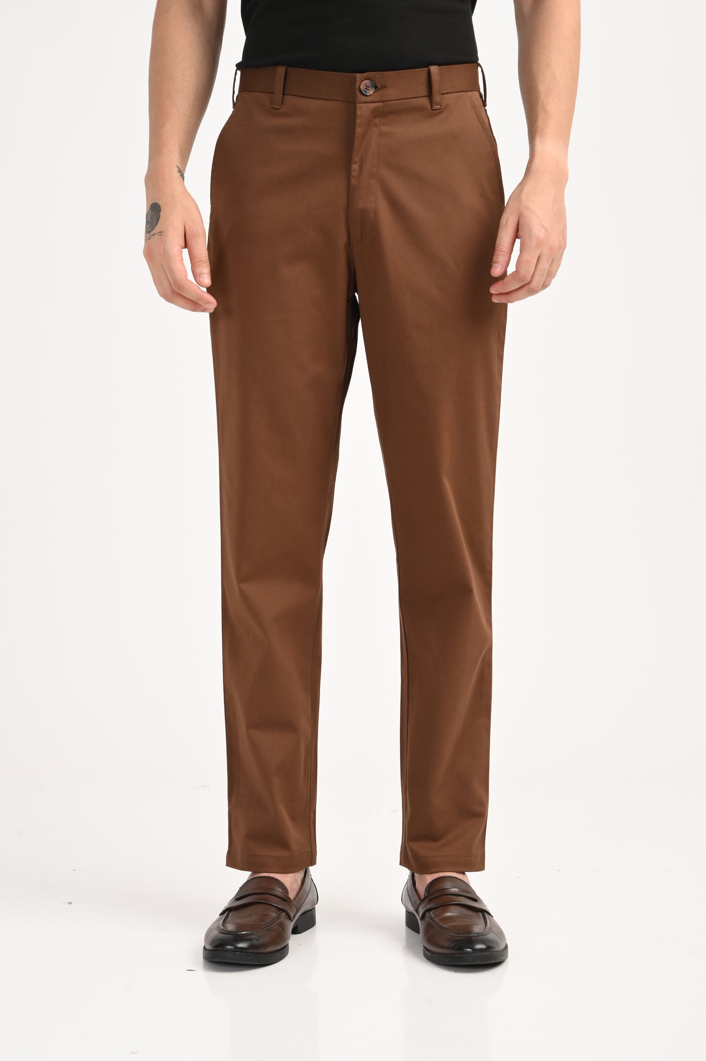DLAZY BROWN COTTON PANT