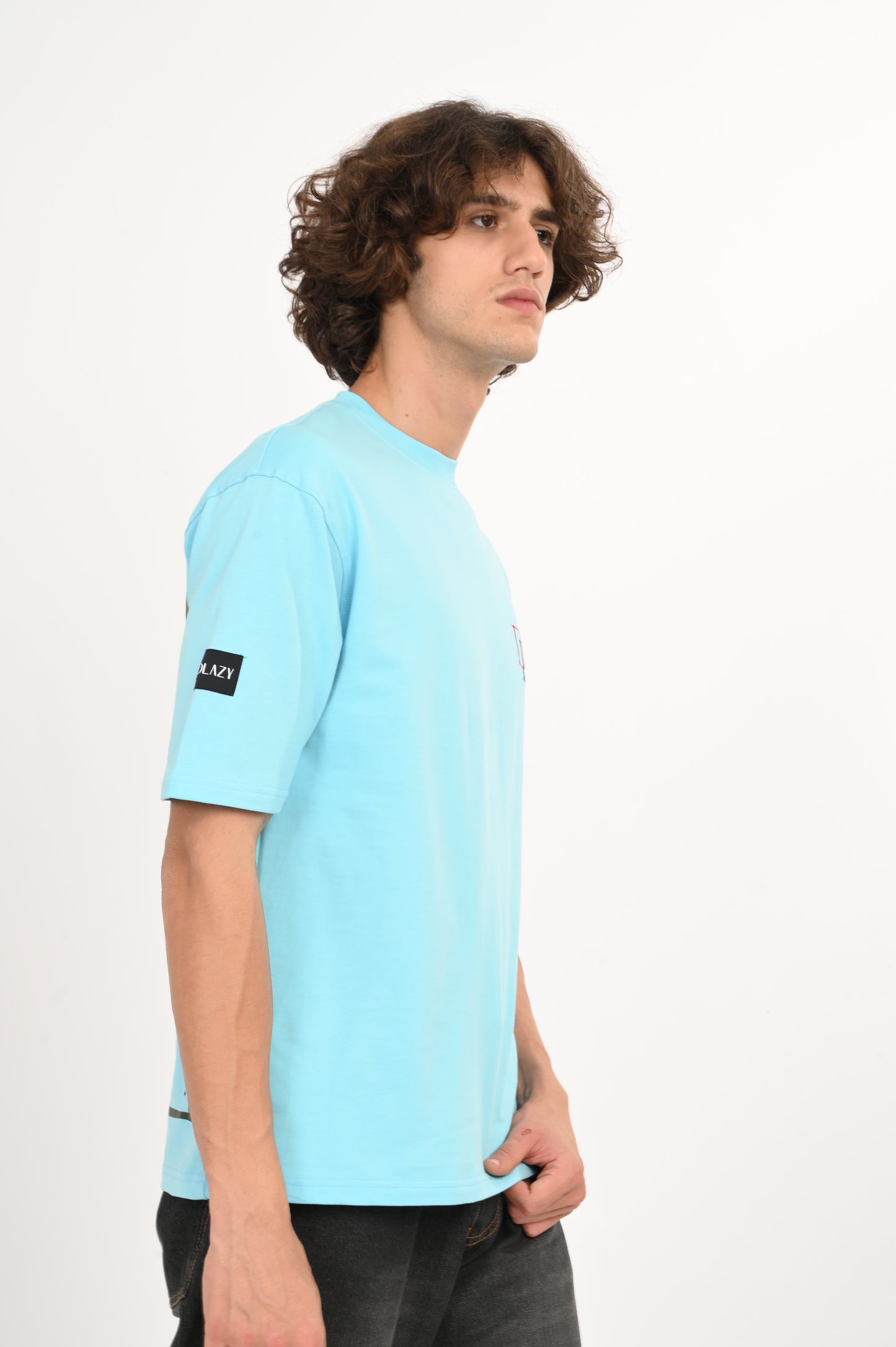 DLAZY BUTTERFLY BLUE OVERSIZED TEE