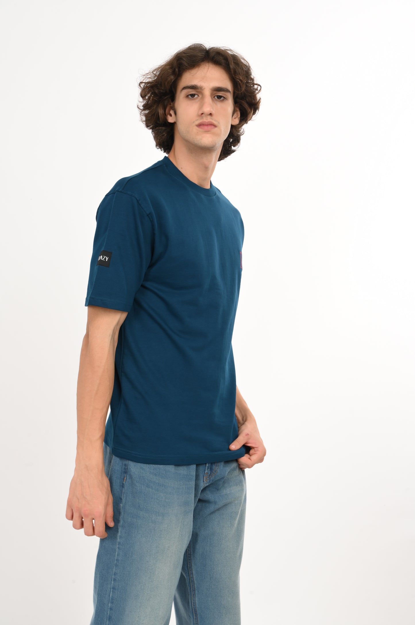 DLAZY PETROL BLUE OVERSIZED TEE
