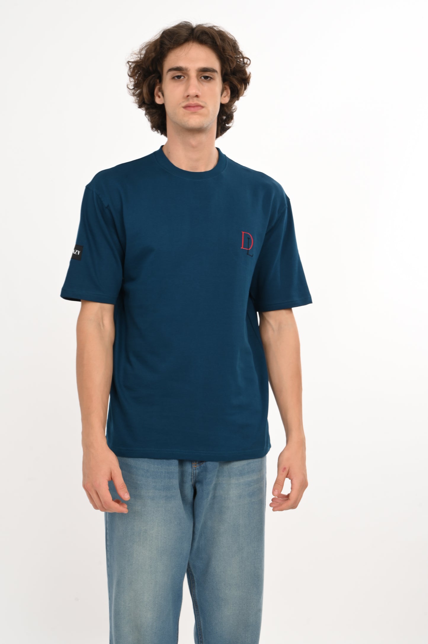 DLAZY PETROL BLUE OVERSIZED TEE