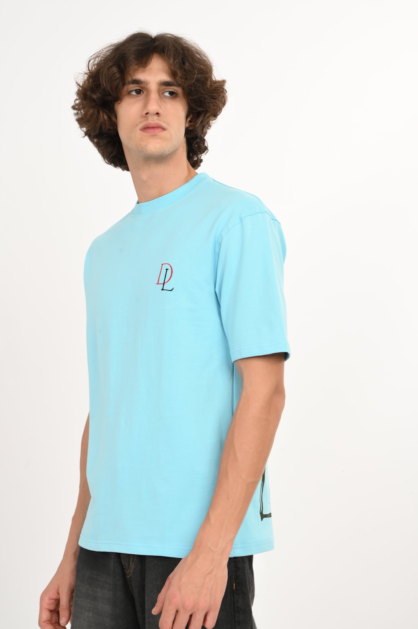 DLAZY BUTTERFLY BLUE OVERSIZED TEE