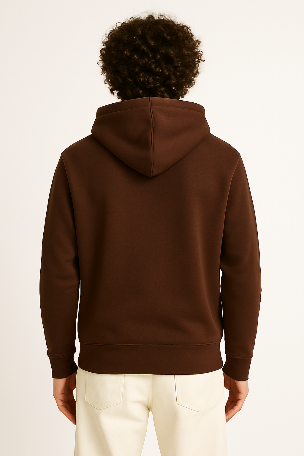 DLAZY BROWN PLAIN 330 GSM HODDIE
