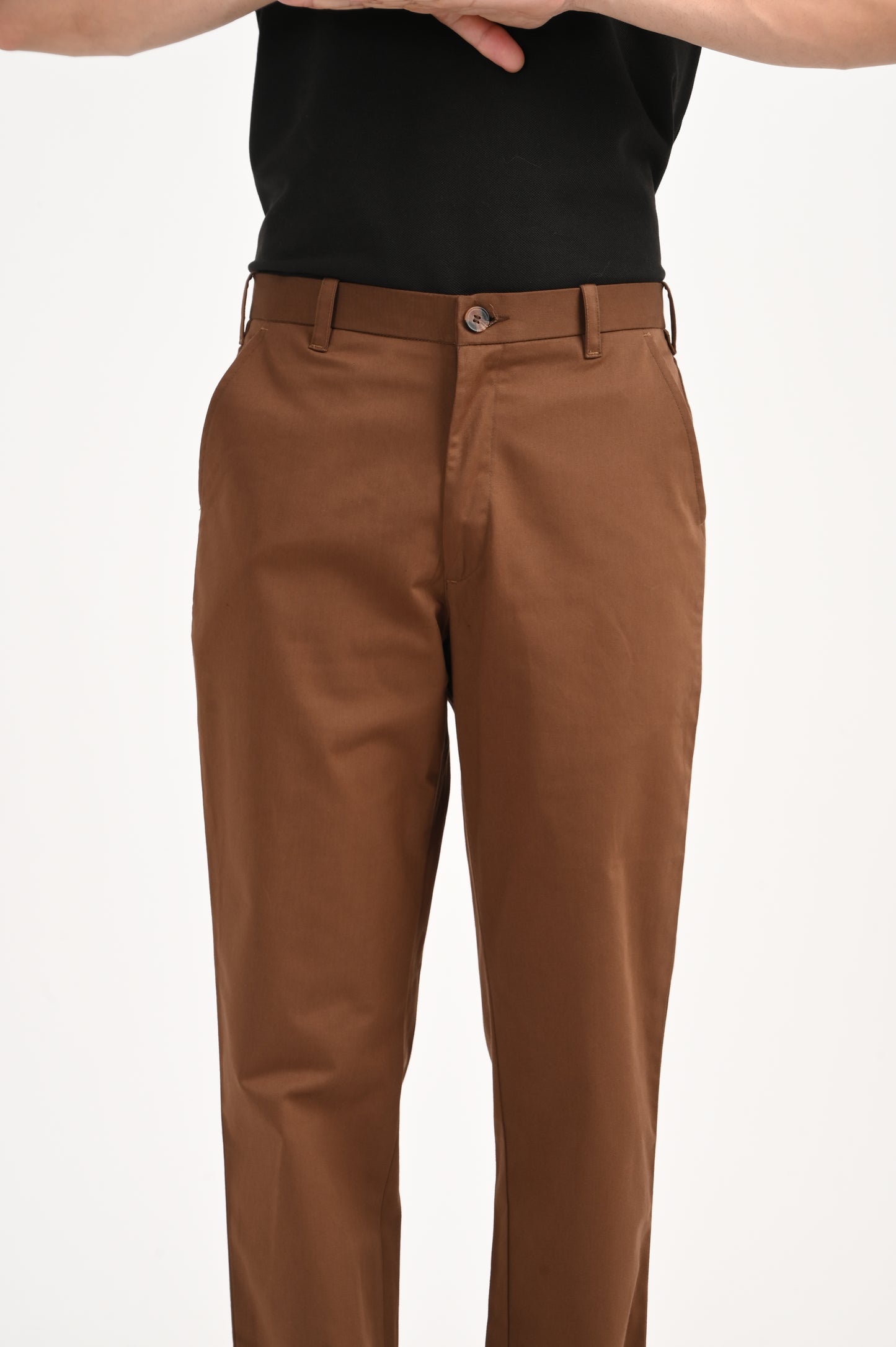 DLAZY BROWN COTTON PANT