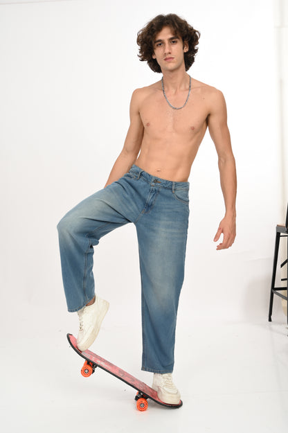 DLAZY BLUE BAGGY JEANS