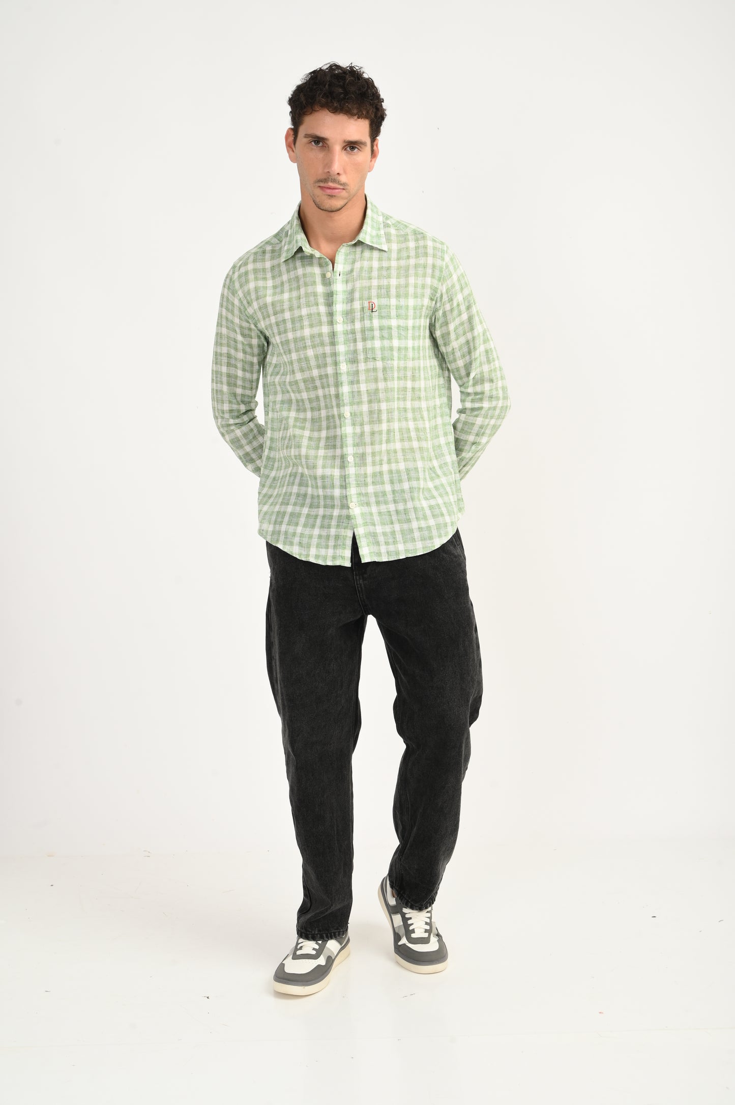 Dlazy Mint Green Checked Shirt..