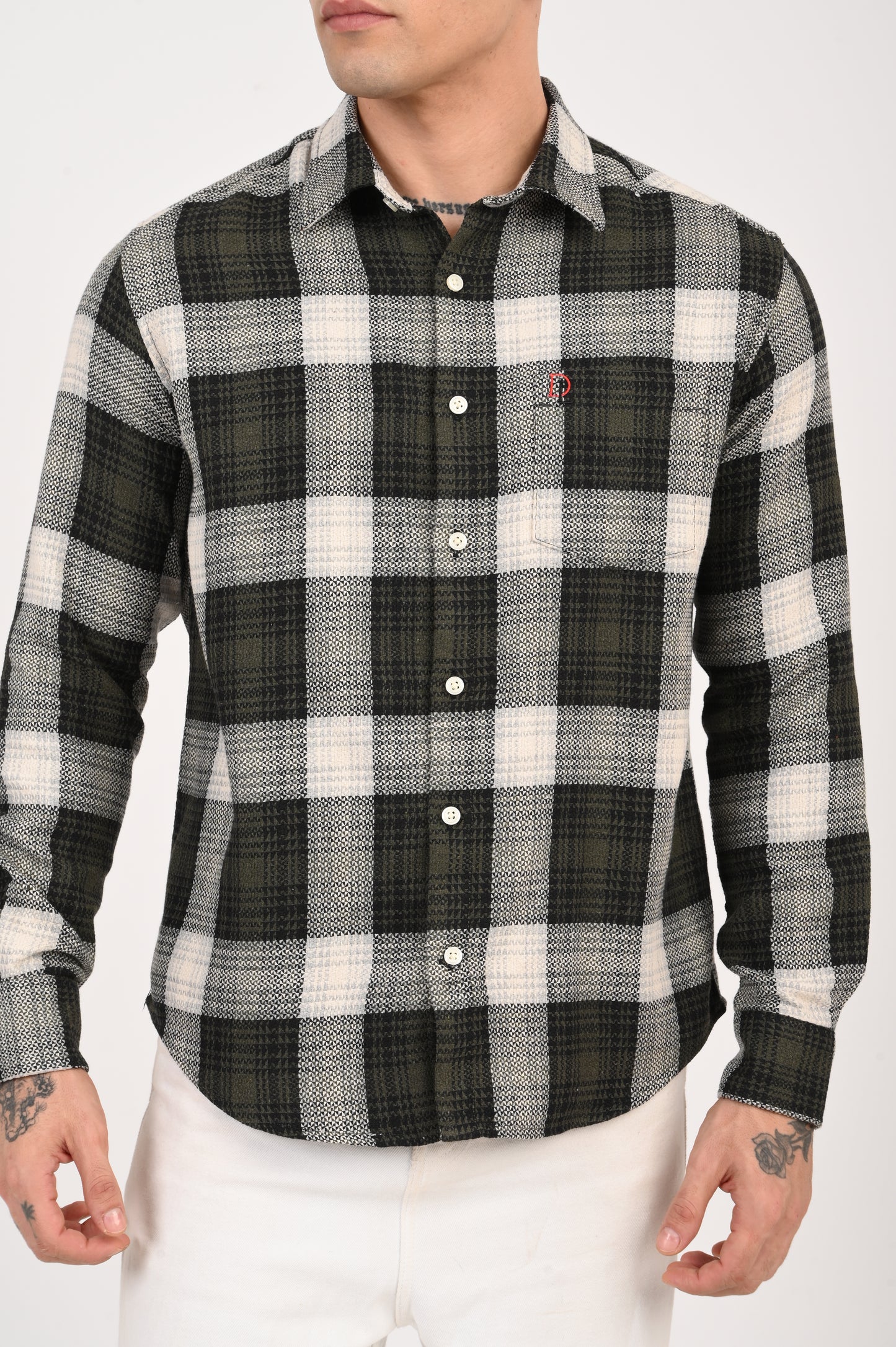 Dlazy men Forest Checks shirt