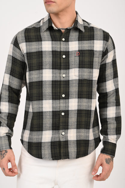 Dlazy men Forest Checks shirt