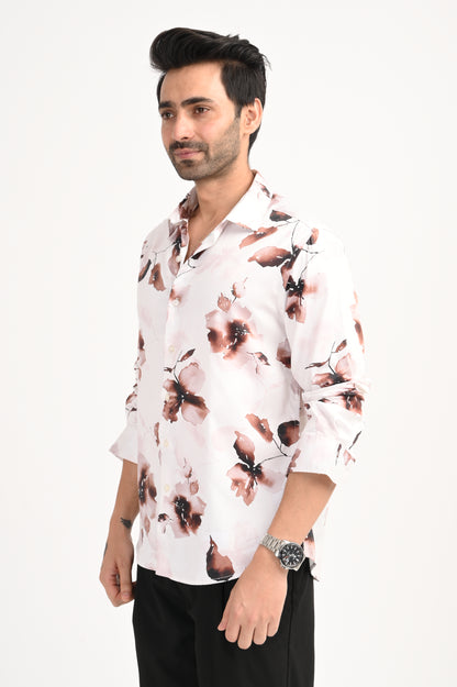 DLAZY ROSEWOOD FADE PRINTED SHIRT
