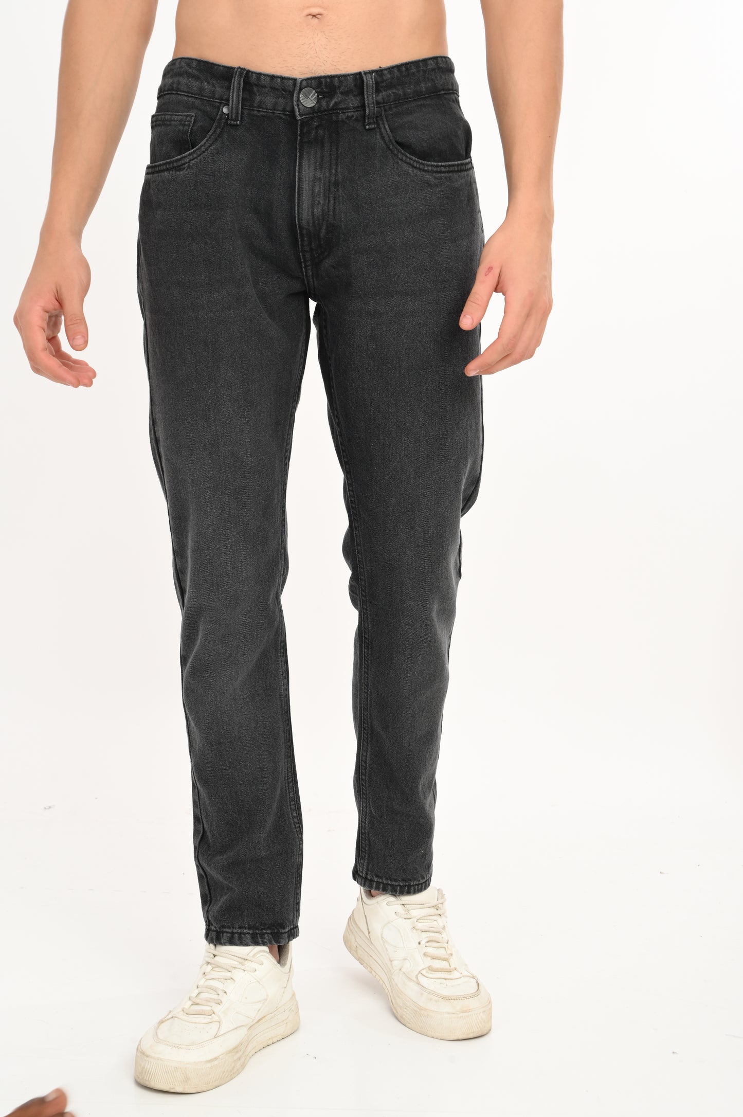 DLAZY BLACK SHADED ANKLE JEANS