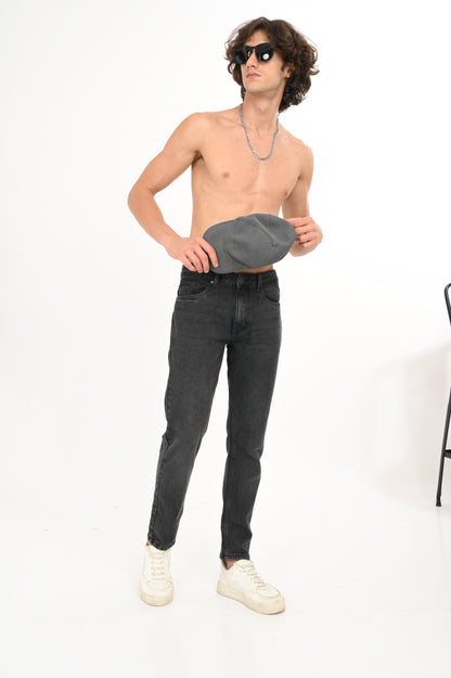 DLAZY BLACK SHADED ANKLE JEANS