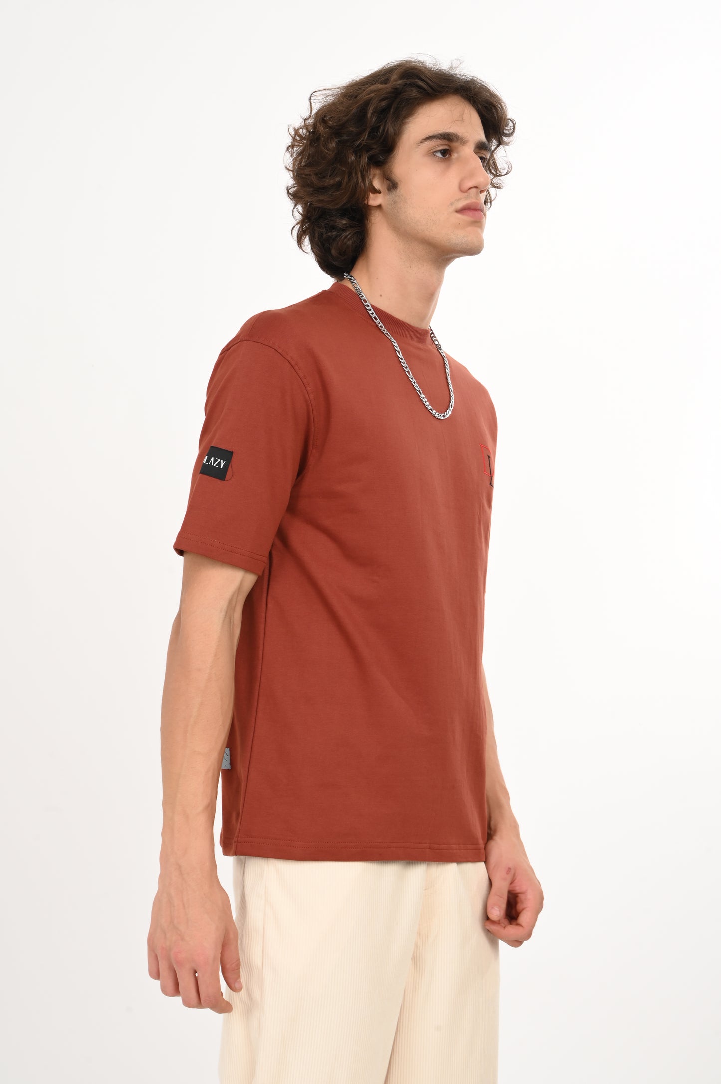 DLAZY KEEP LIFE SIMPLE DARK MERON OVERSIZED TEE