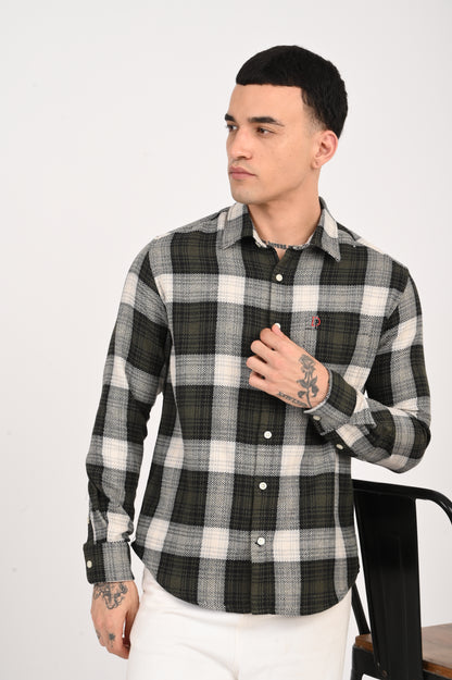Dlazy men Forest Checks shirt