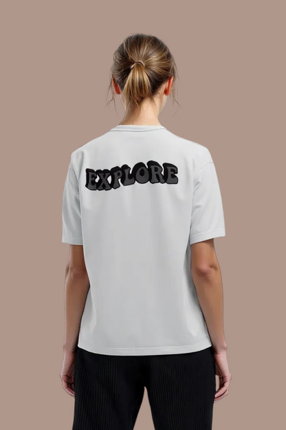 DLAZY White Peace|Explore : Oversized 240 gsm premium cotton t-shirt