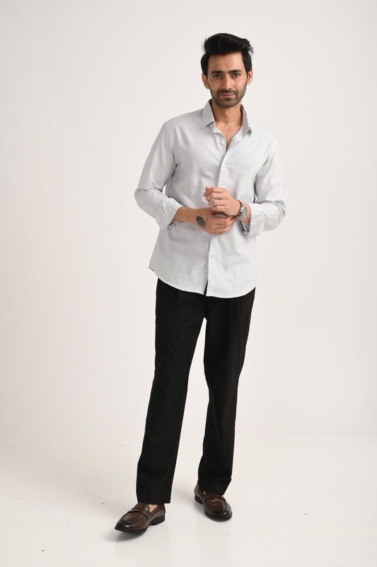 DLAZY MEN BLACK STRIPES REGULARLY FIT SHIRT
