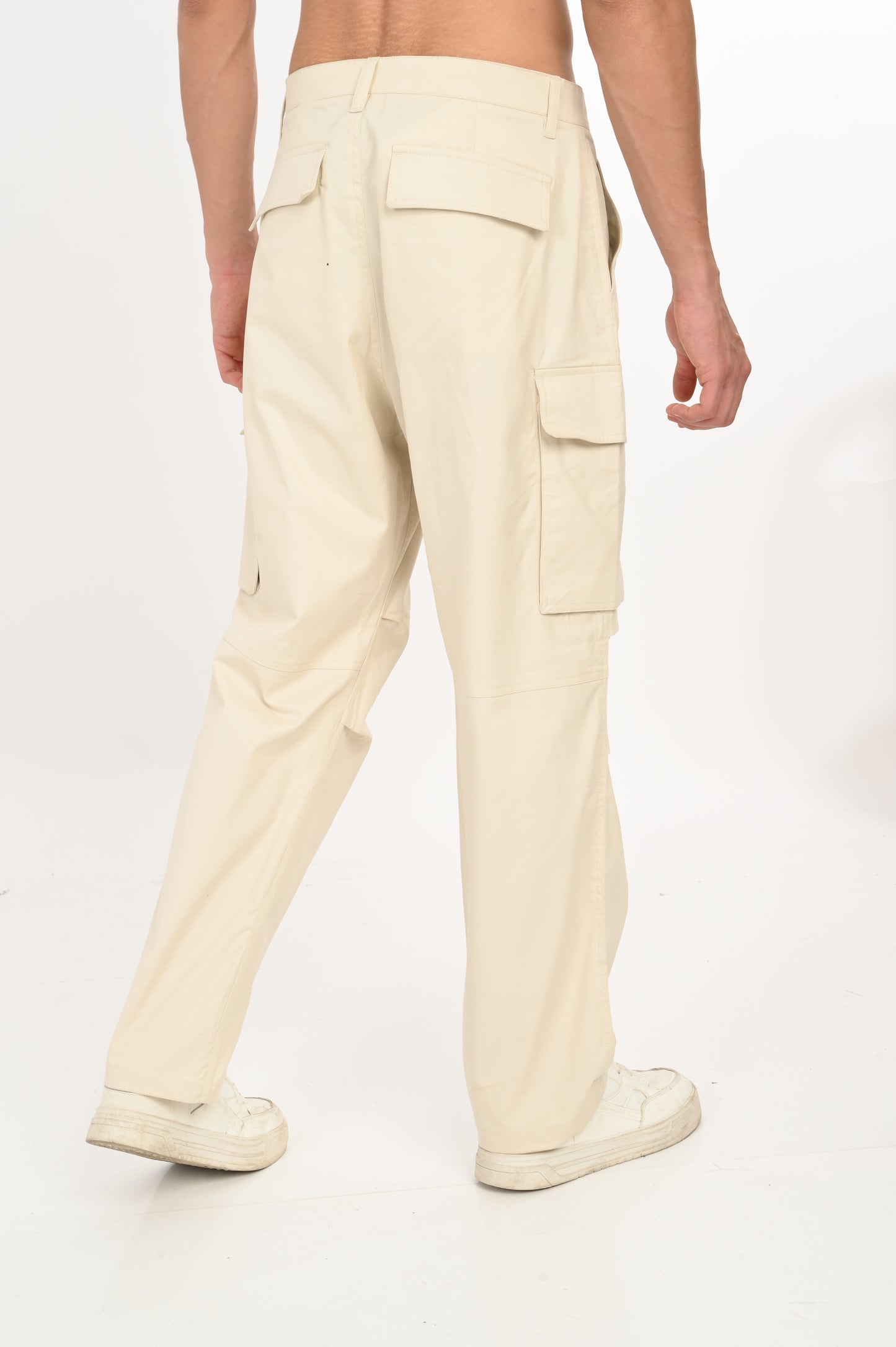 DLAZY HALF WHITE CARGO PANT