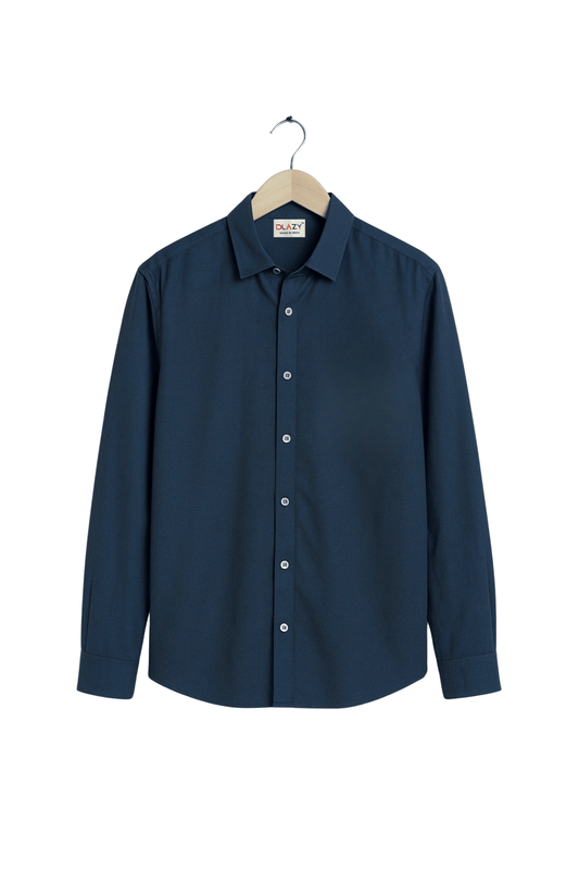 DLAZY DARK GREY LINEN COTTON SHIRT