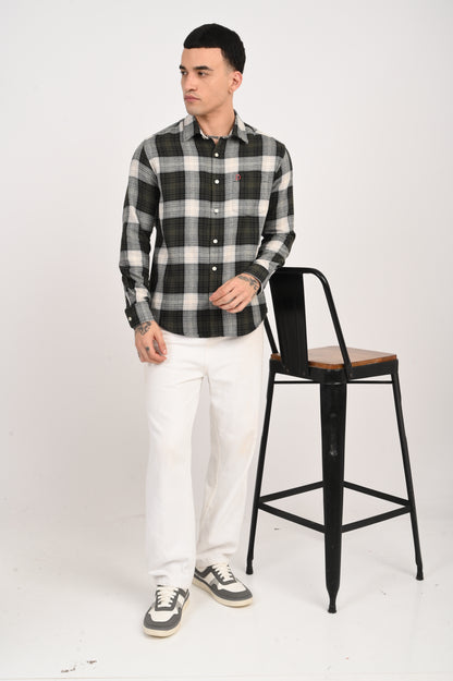 Dlazy men Forest Checks shirt
