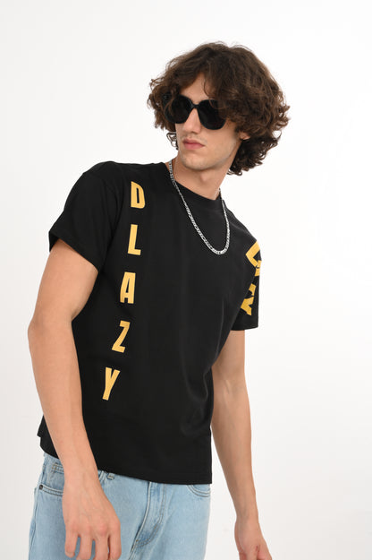 DLAZY BLACK OVERSIZED TEE