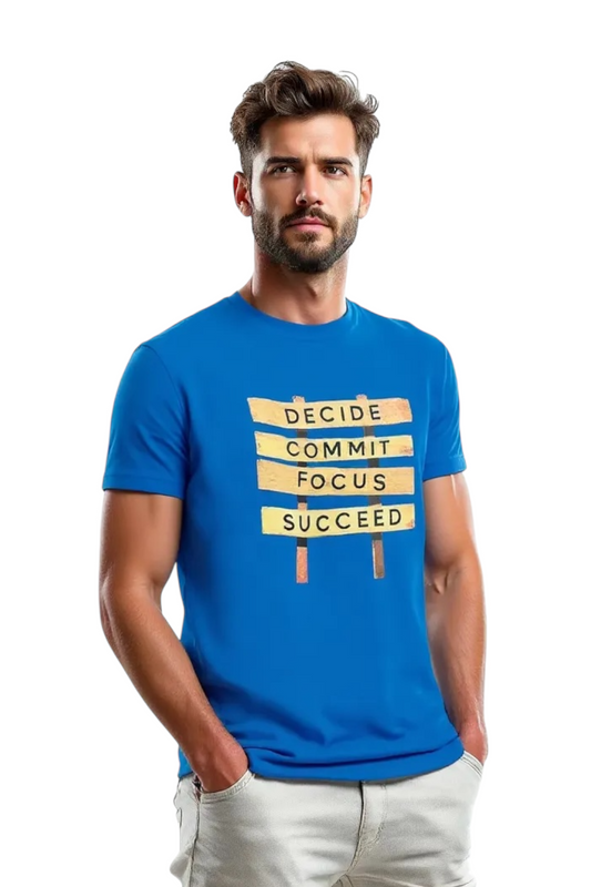 DLAZY Royal Blue printed T-shirt