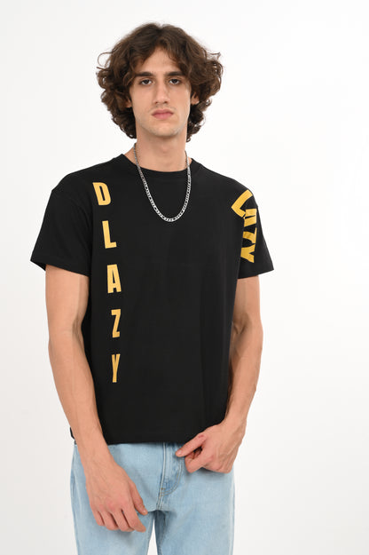 DLAZY BLACK OVERSIZED TEE