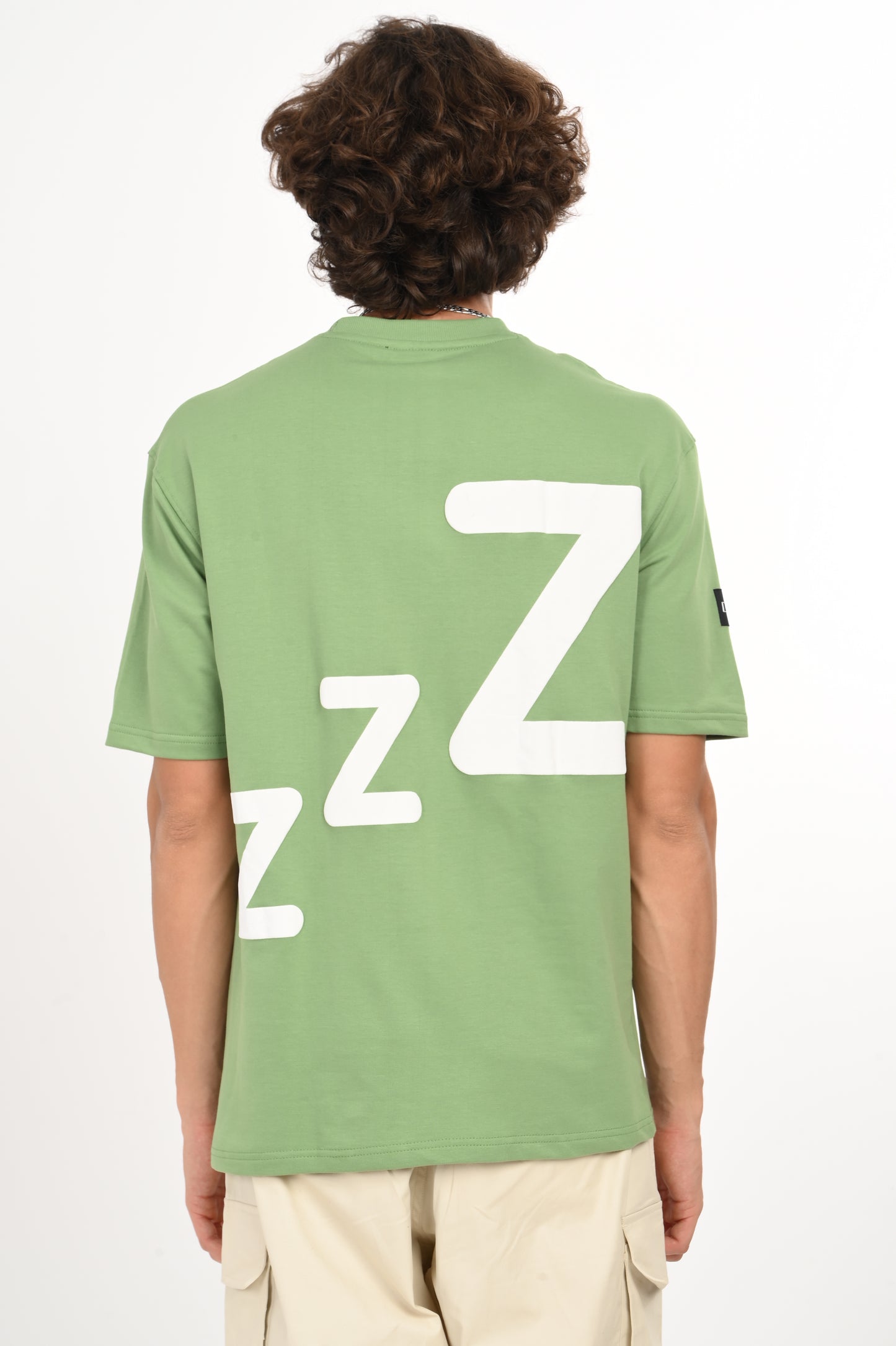 DLAZY LAZY VIBES GREEN OVERSIZED TEE