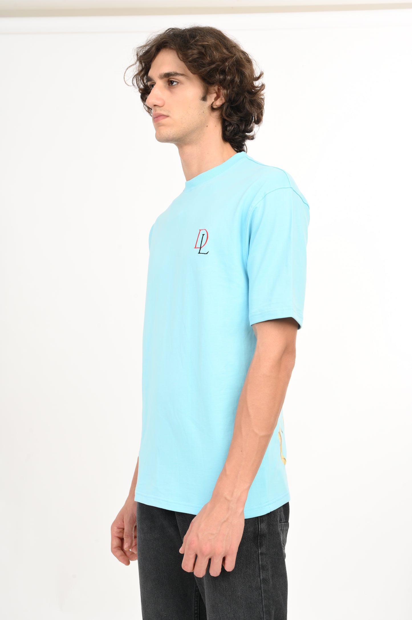DLAZY CALM OCEAN BLUE OVERSIZED TEE