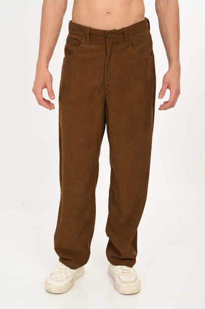DLAZY BROWN BAGGY CORDUROY PANT