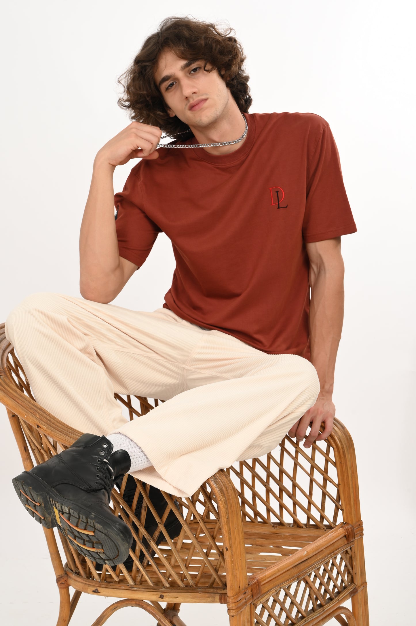 DLAZY KEEP LIFE SIMPLE DARK MERON OVERSIZED TEE