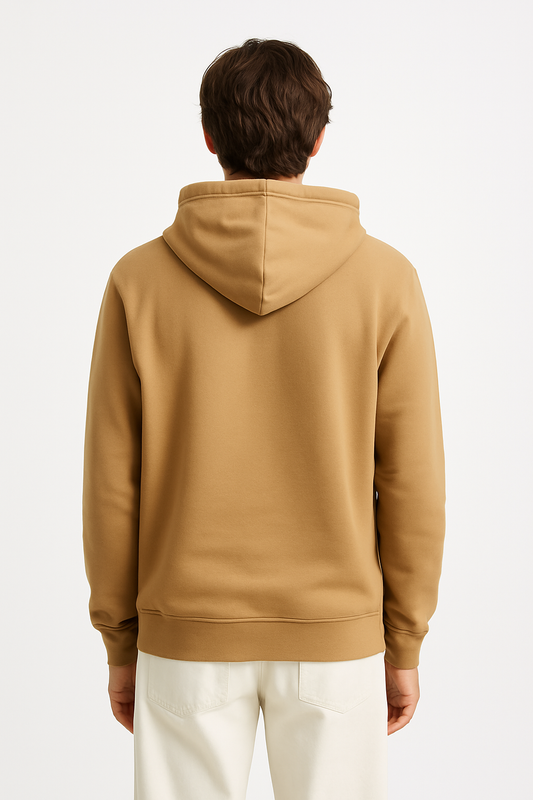 DLAZY BEIGE PRINTED 300 GSM HODDIE