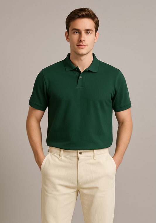 DLAZY GREEN - REGULAR FIT POLO SHIRT