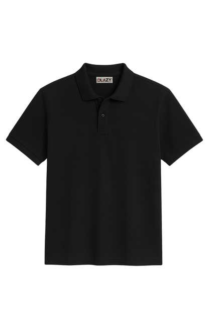 DLAZY BLACK POLO SHIRT