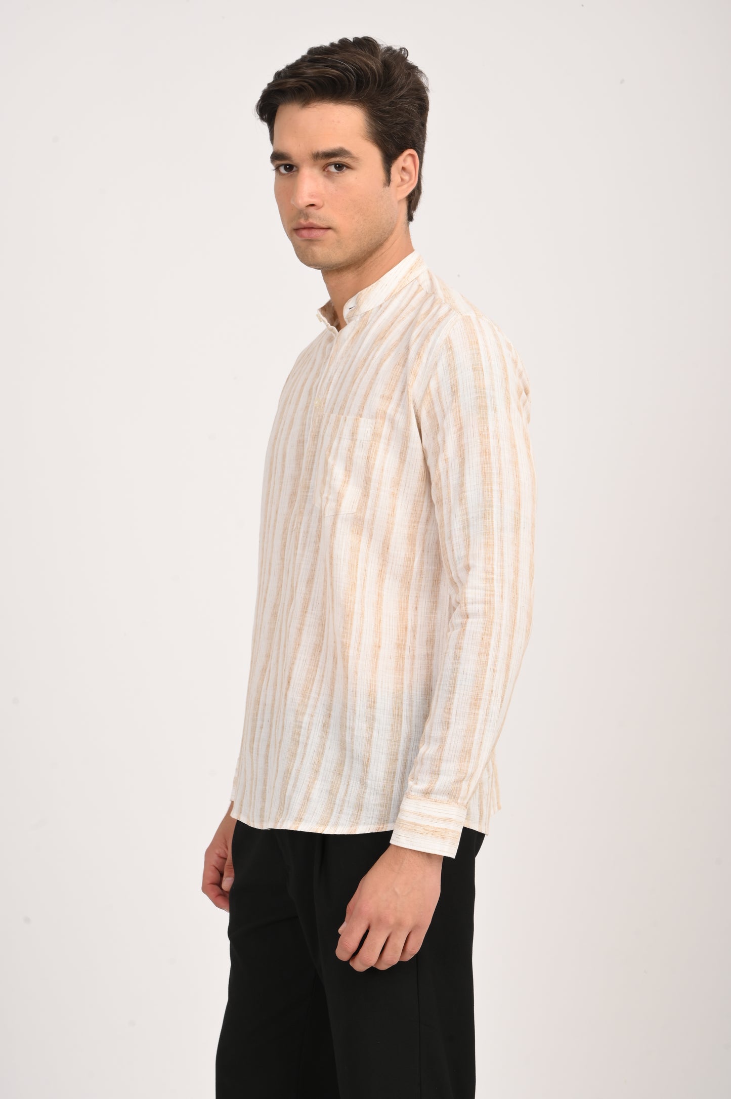 DLAZY MEN DESERT STRIPES HALF KURTHA..