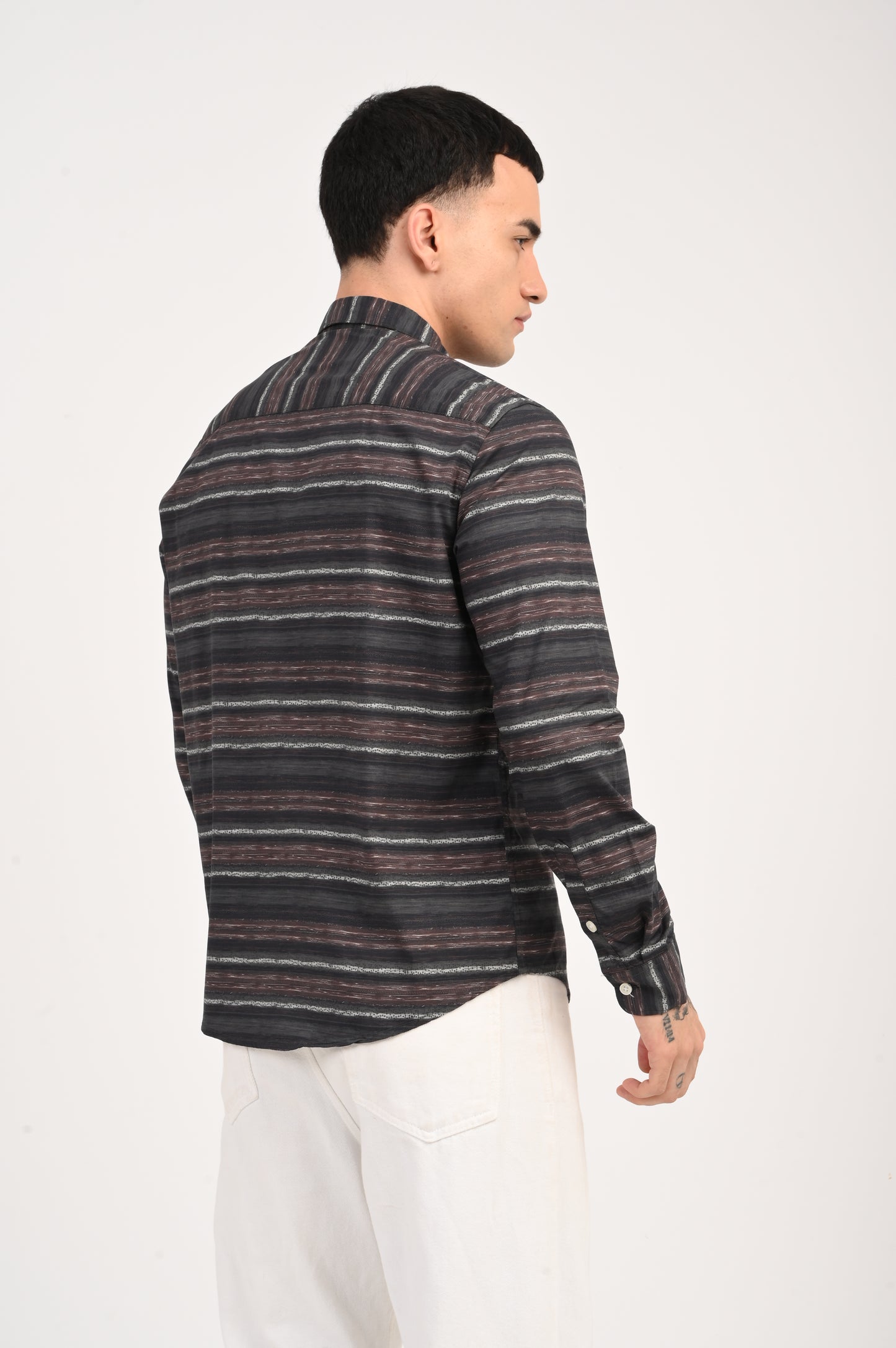Dlazy Men Ember Stripes shirt..