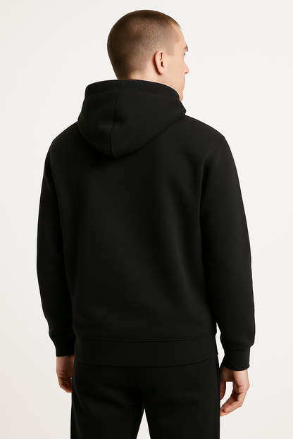 DLAZY BLACK PLAIN 330 GSM HODDIE
