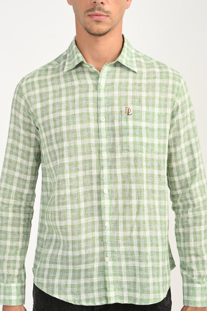Dlazy Mint Green Checked Shirt..
