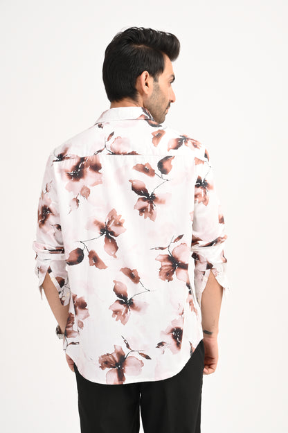 DLAZY ROSEWOOD FADE PRINTED SHIRT
