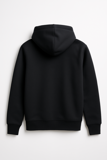DLAZY BLACK PLAIN 330 GSM HODDIE