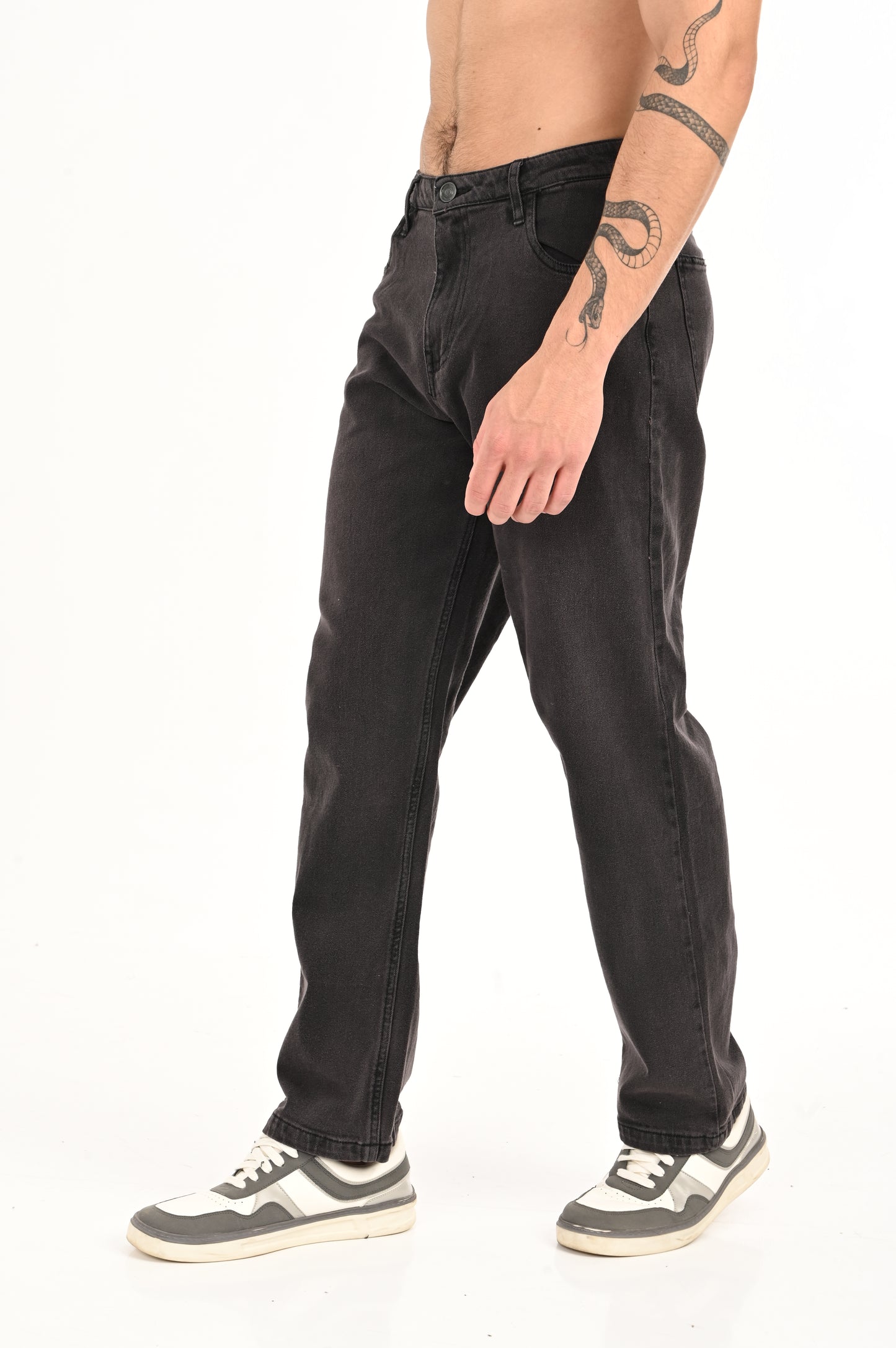 DLAZY BROWN TINT STRAIGHT FIT PANT