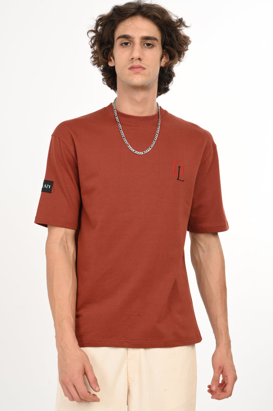 DLAZY KEEP LIFE SIMPLE DARK MERON OVERSIZED TEE