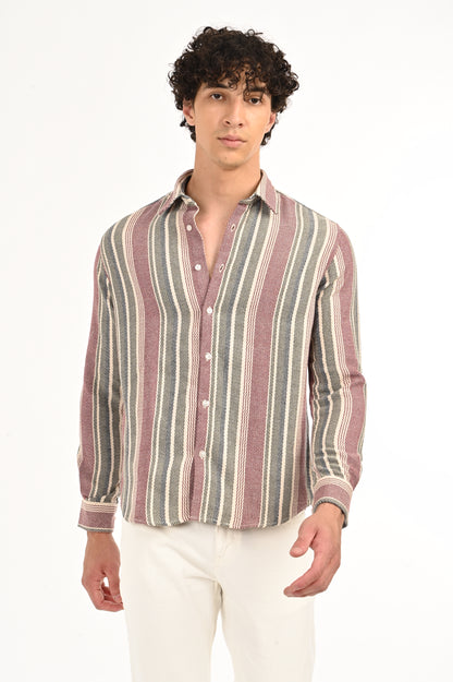 DLAZY MEN EMBER STRIPES SHIRT