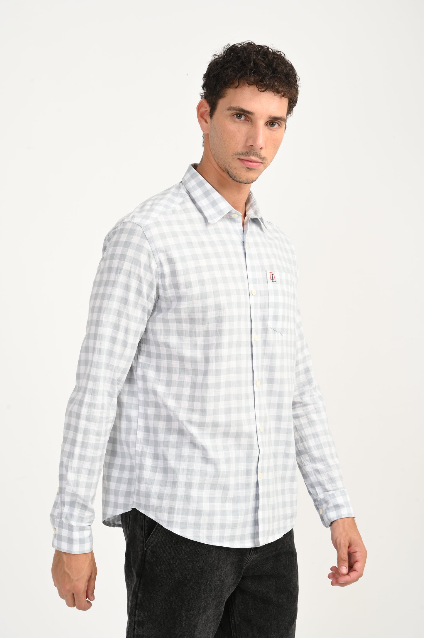 Dlazy Grey Breeze Check Shirt..