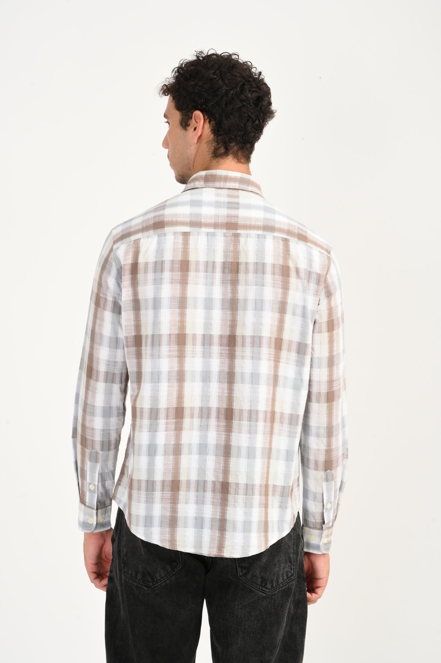 Dlazy Earth Tone Checked Shirt..