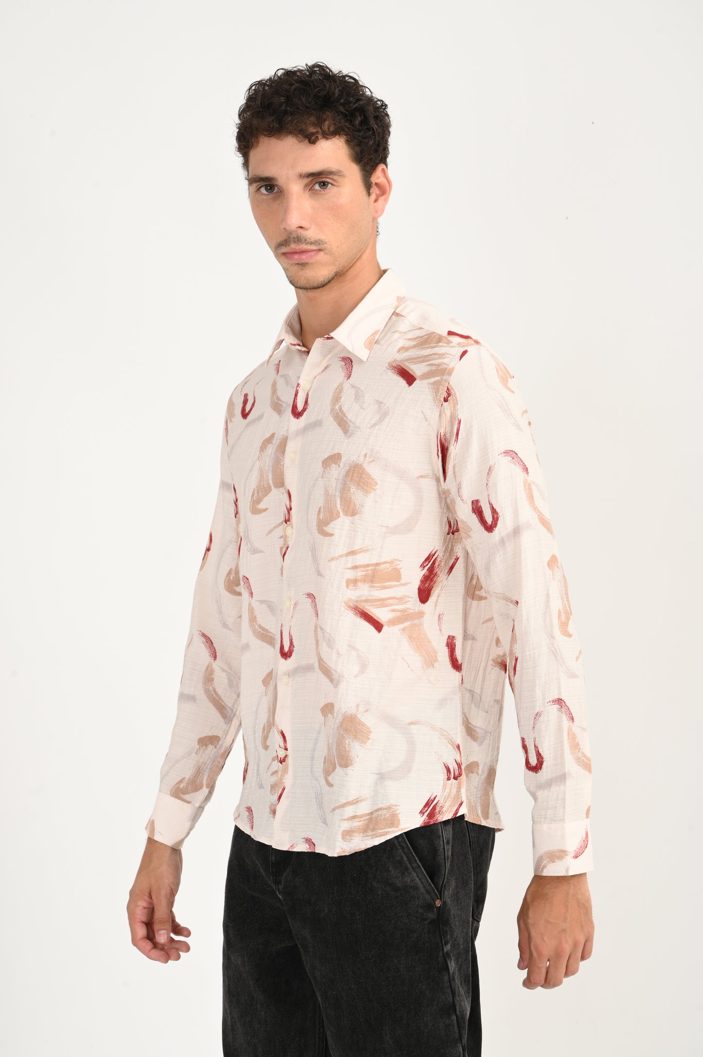Dlazy Abstract Brushstroke Shirt